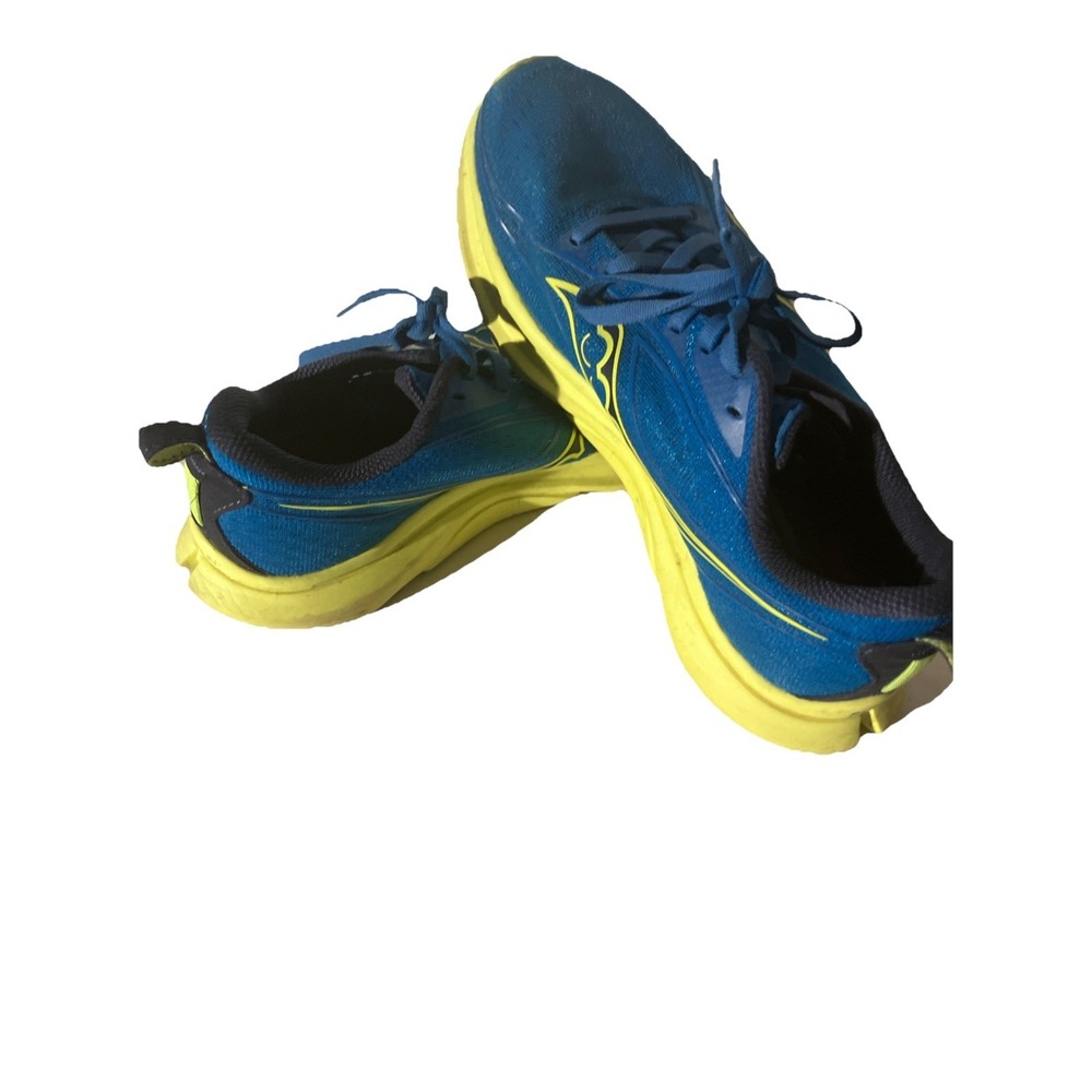 Saucony Women's Kinvara 13 Sneakers, Blue/Yellow, US 8 USED - Picture 6 of 6